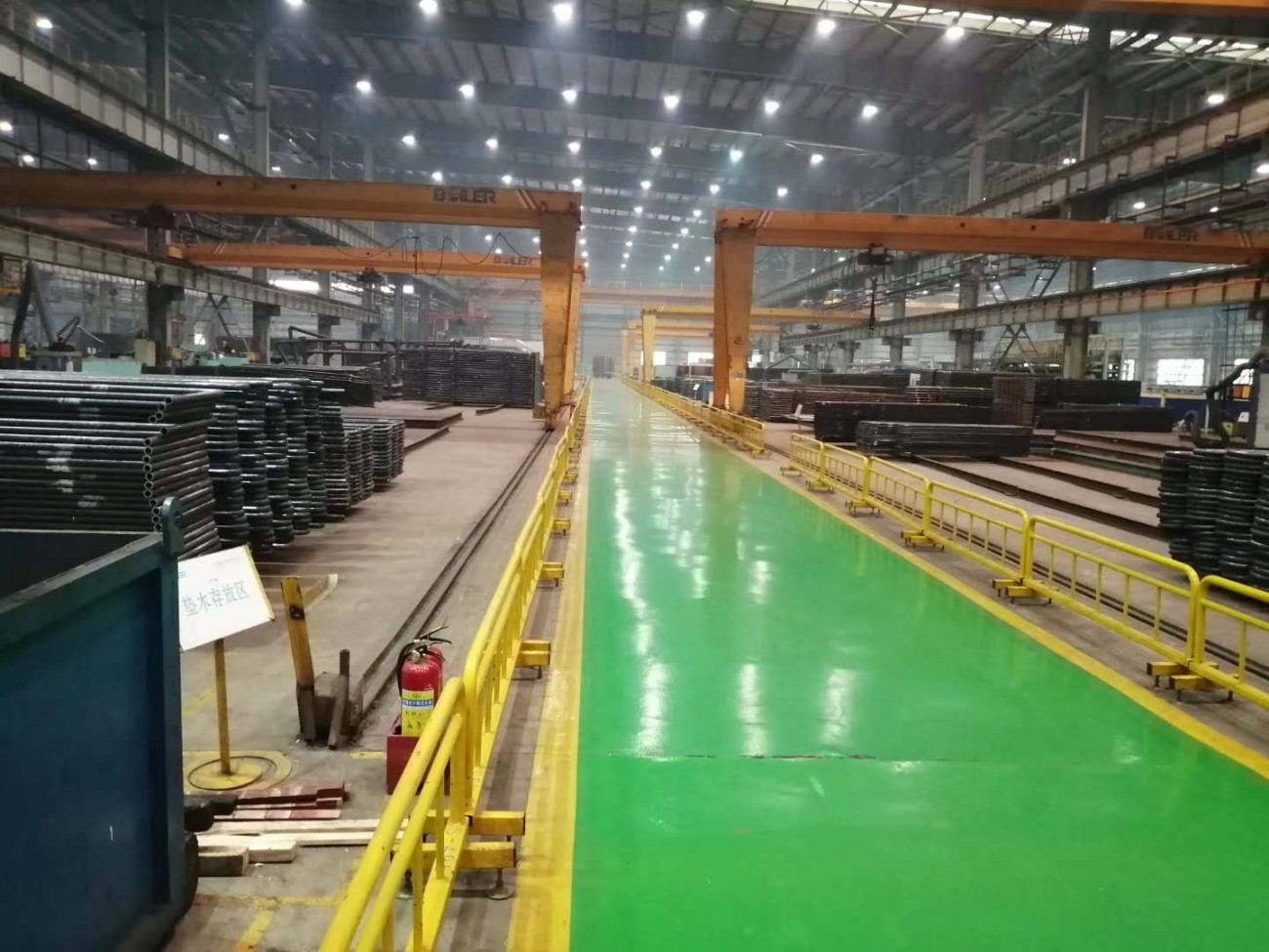 水冷壁管排\Φ38×7.3 L=6m 每组5根 鳍片δ6×15 坡口30°\管子15CrMoG 鳍片15CrMo\哈尔滨锅炉厂