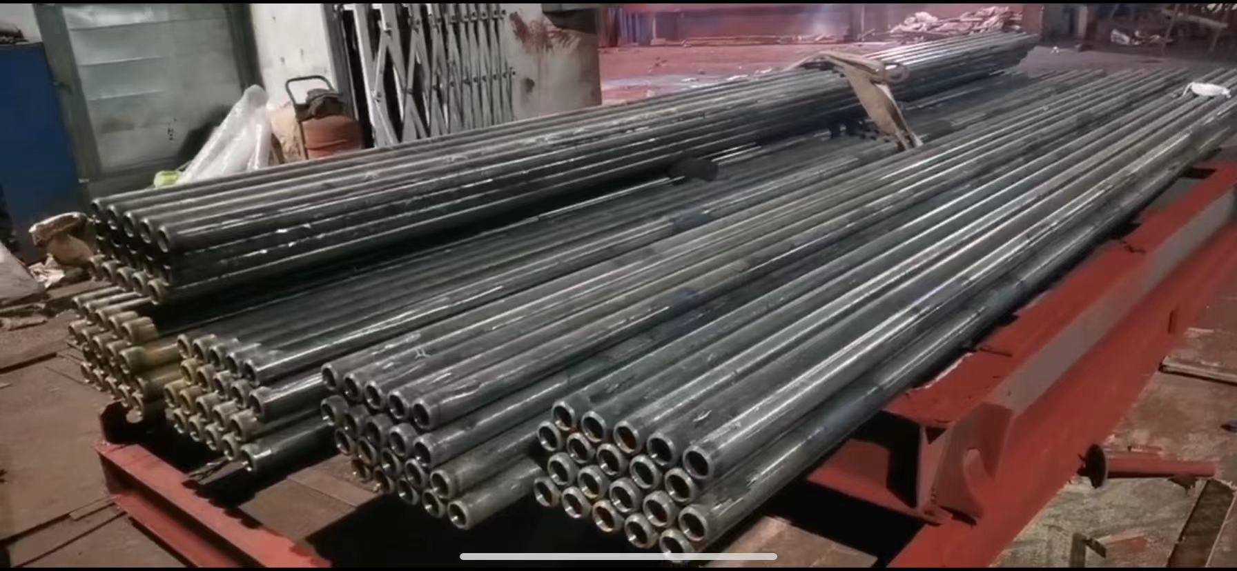 水冷壁管排\Φ38×7.3 L=6m 每组5根 鳍片δ6×15 坡口30°\管子15CrMoG 鳍片15CrMo\哈尔滨锅炉厂